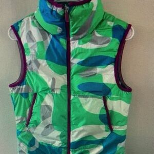 Kids Colorful Camouflage Puffer Vest